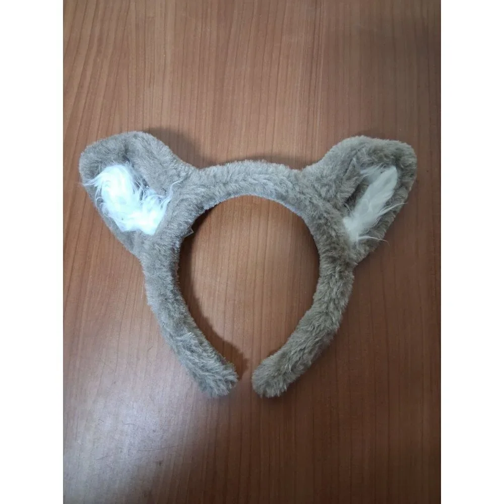 Great Wolf Lodge Furry Headband Gray One Size Costume Hair Accessory Unisex